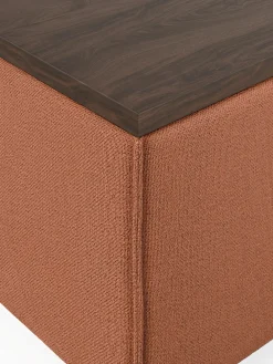 Sale Reposapiés puf con espacio de almacenamiento Lennon Reposapiés|Sofás