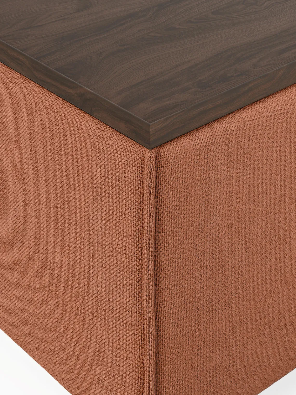 Sale Reposapiés puf con espacio de almacenamiento Lennon Reposapiés|Sofás