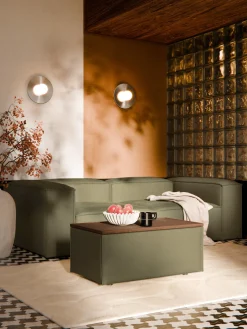 Online Reposapiés puf con espacio de almacenamiento Lennon Reposapiés|Sofás