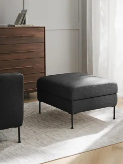 Clearance Reposapiés puf Cucita, con espacio de almacenamiento Reposapiés|Sofás