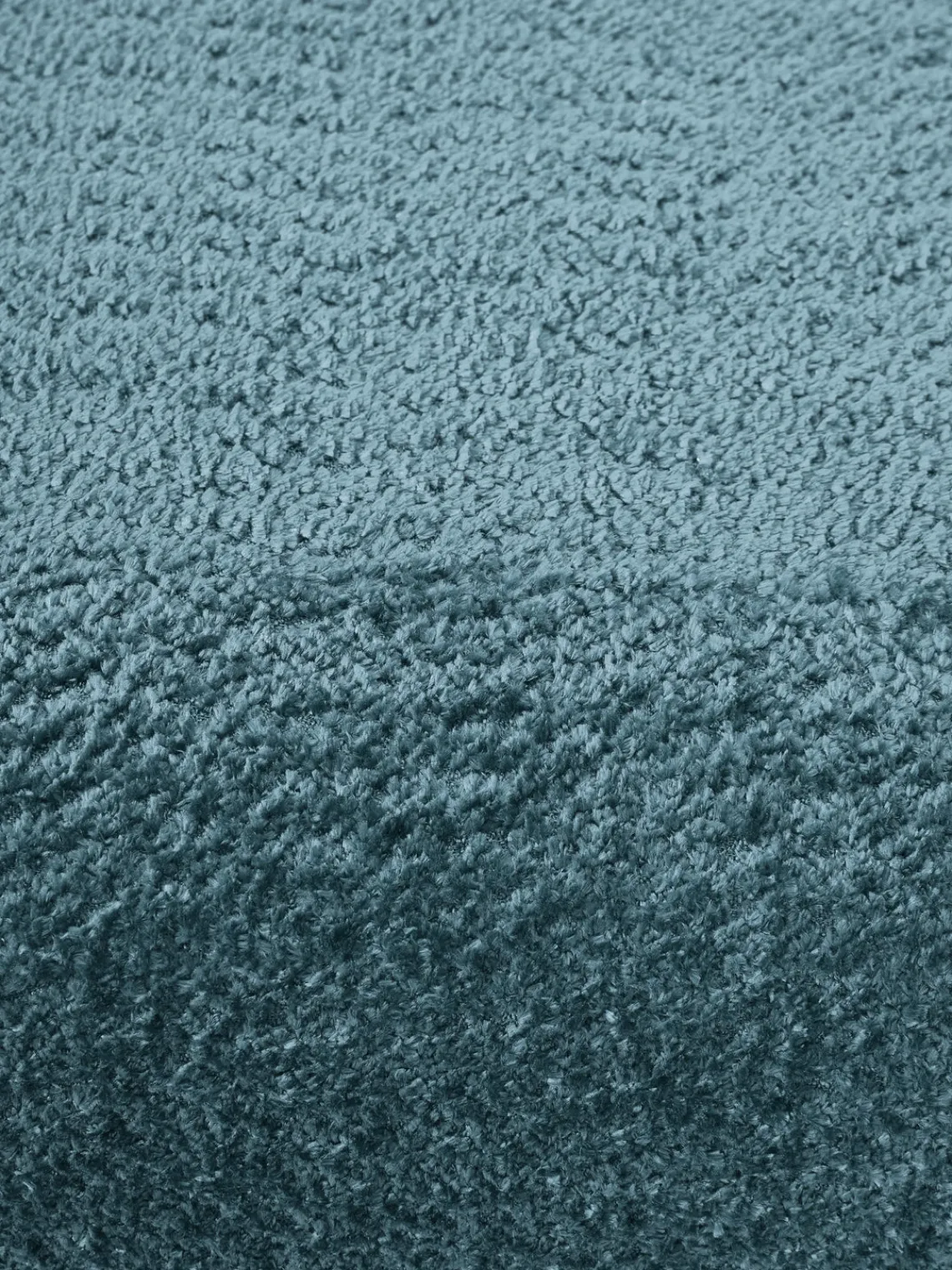 Reposapiés|Sofás>Westwing Collection Reposapiés puf de borreguillo bouclé Wolke Borreguillo bouclé azul petróleo