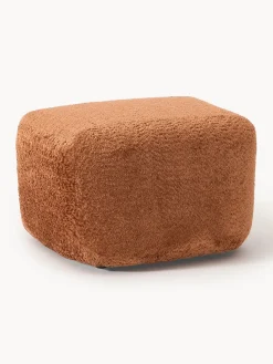 New Reposapiés puf de borreguillo bouclé Wolke Reposapiés|Sofás