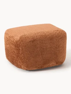 New Reposapiés puf de borreguillo bouclé Wolke Reposapiés|Sofás