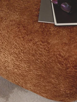 New Reposapiés puf de borreguillo bouclé Wolke Reposapiés|Sofás