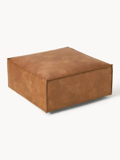 Hot Reposapiés puf de cuero reciclado Lennon Reposapiés|Sofás