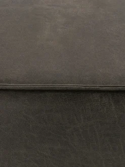 Reposapiés|Sofás></noscript>Westwing Collection Reposapiés puf de cuero reciclado Lennon Cuero taupe