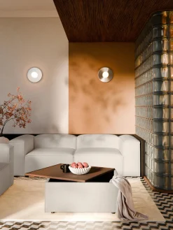 Best Reposapiés puf de mezcla de lino con espacio de almacenamiento Lennon Reposapiés|Sofás