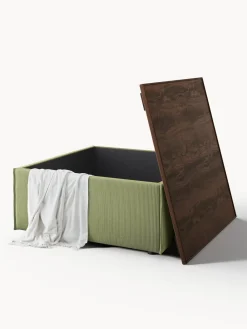 Reposapiés puf de pana con espacio de almacenamiento Lennon Reposapiés|Sofás