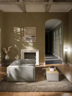 Clearance Reposapiés puf de pana con espacio de almacenamiento Lennon Reposapiés|Sofás