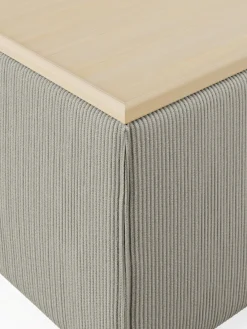 Clearance Reposapiés puf de pana con espacio de almacenamiento Lennon Reposapiés|Sofás