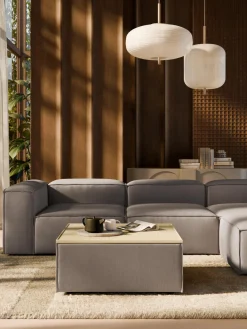 Reposapiés|Sofás>Westwing Collection Reposapiés puf de pana con espacio de almacenamiento Lennon