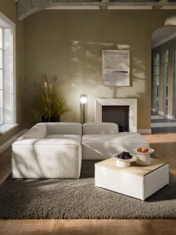 Reposapiés|Sofás>Westwing Collection Reposapiés puf de pana con espacio de almacenamiento Lennon