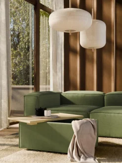 Online Reposapiés puf de pana con espacio de almacenamiento Lennon Reposapiés|Sofás