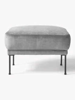 Discount Reposapiés puf de terciopelo Fluente Reposapiés|Sofás