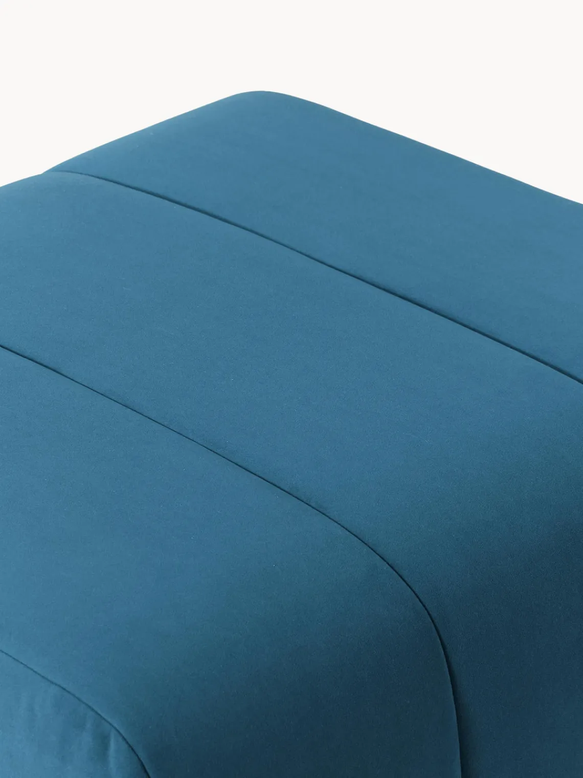 Outlet Reposapiés puf de terciopelo Lena Reposapiés|Sofás