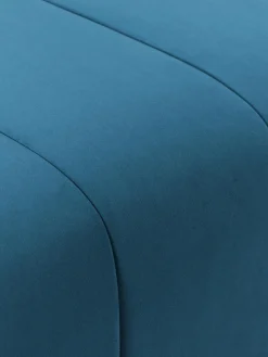 Outlet Reposapiés puf de terciopelo Lena Reposapiés|Sofás