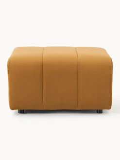 Reposapiés puf de terciopelo Lena Reposapiés|Sofás