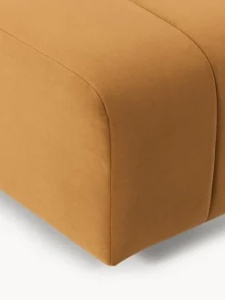 Reposapiés puf de terciopelo Lena Reposapiés|Sofás