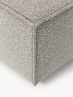 Clearance Reposapiés puf en tejido bouclé Lennon Reposapiés|Sofás