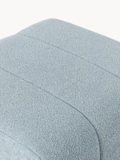 Sale Reposapiés puf en tejido bouclé Lena Reposapiés|Sofás