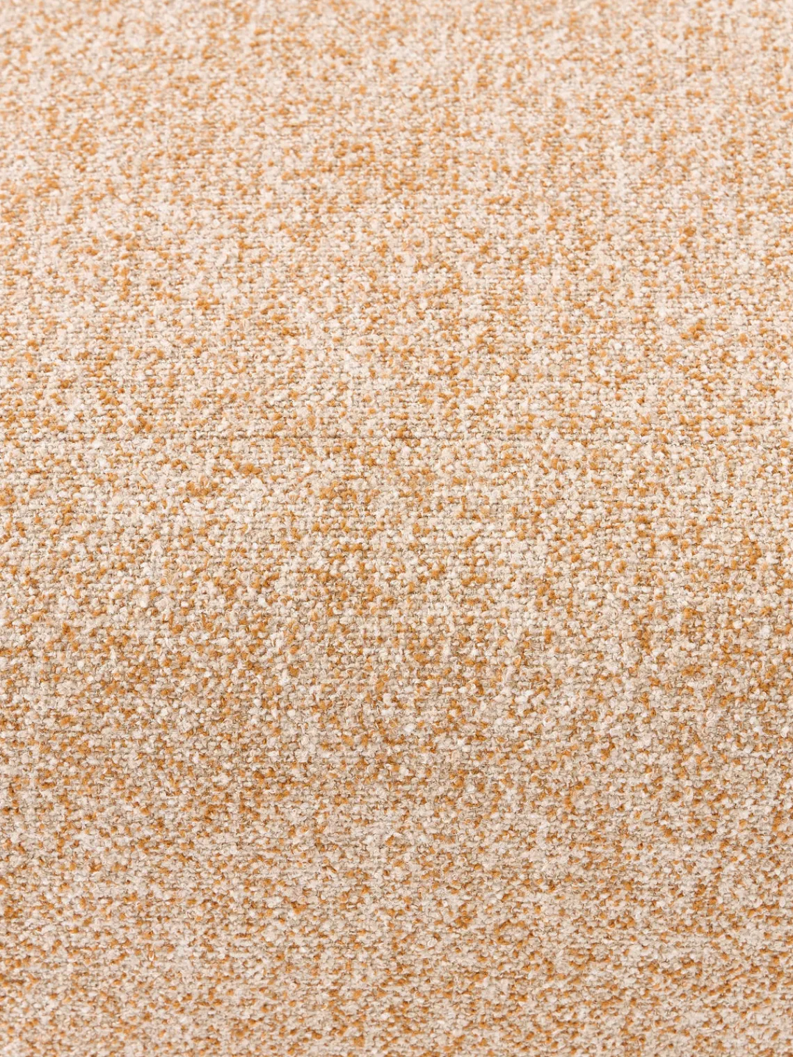 Reposapiés|Sofás>Westwing Collection Reposapiés puf en tejido bouclé Wolke Bouclé naranja