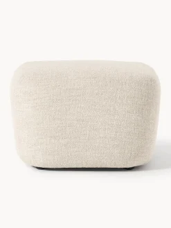 New Reposapiés puf en tejido bouclé Wolke Reposapiés|Sofás