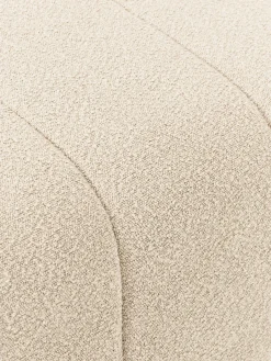 Sale Reposapiés puf en tejido bouclé Lena Reposapiés|Sofás