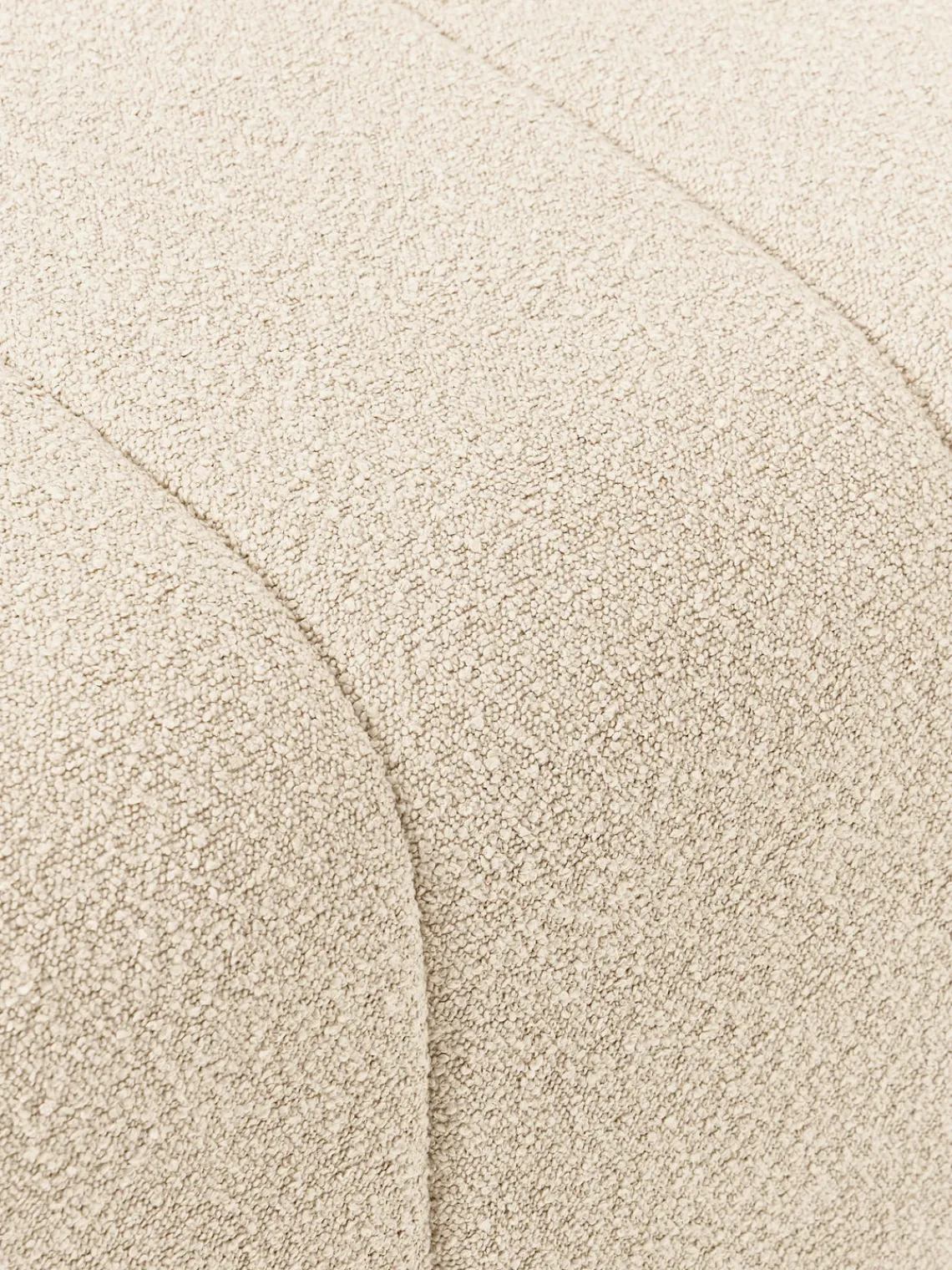 Sale Reposapiés puf en tejido bouclé Lena Reposapiés|Sofás