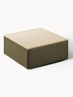 Best Reposapiés puf en tejido bouclé con espacio de almacenamiento Lennon Reposapiés|Sofás