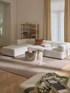 Hot Reposapiés puf en tejido bouclé Anton Sofás