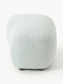 New Reposapiés puf en tejido bouclé Alba Reposapiés|Sofás