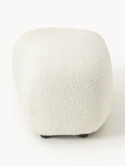 Hot Reposapiés puf en tejido bouclé Alba Reposapiés|Sofás