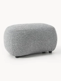 Outlet Reposapiés puf en tejido bouclé Alba Reposapiés|Sofás