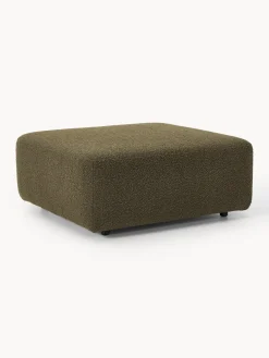 Discount Reposapiés puf en tejido bouclé Anton Sofás