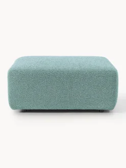 Outlet Reposapiés puf en tejido bouclé Anton Sofás