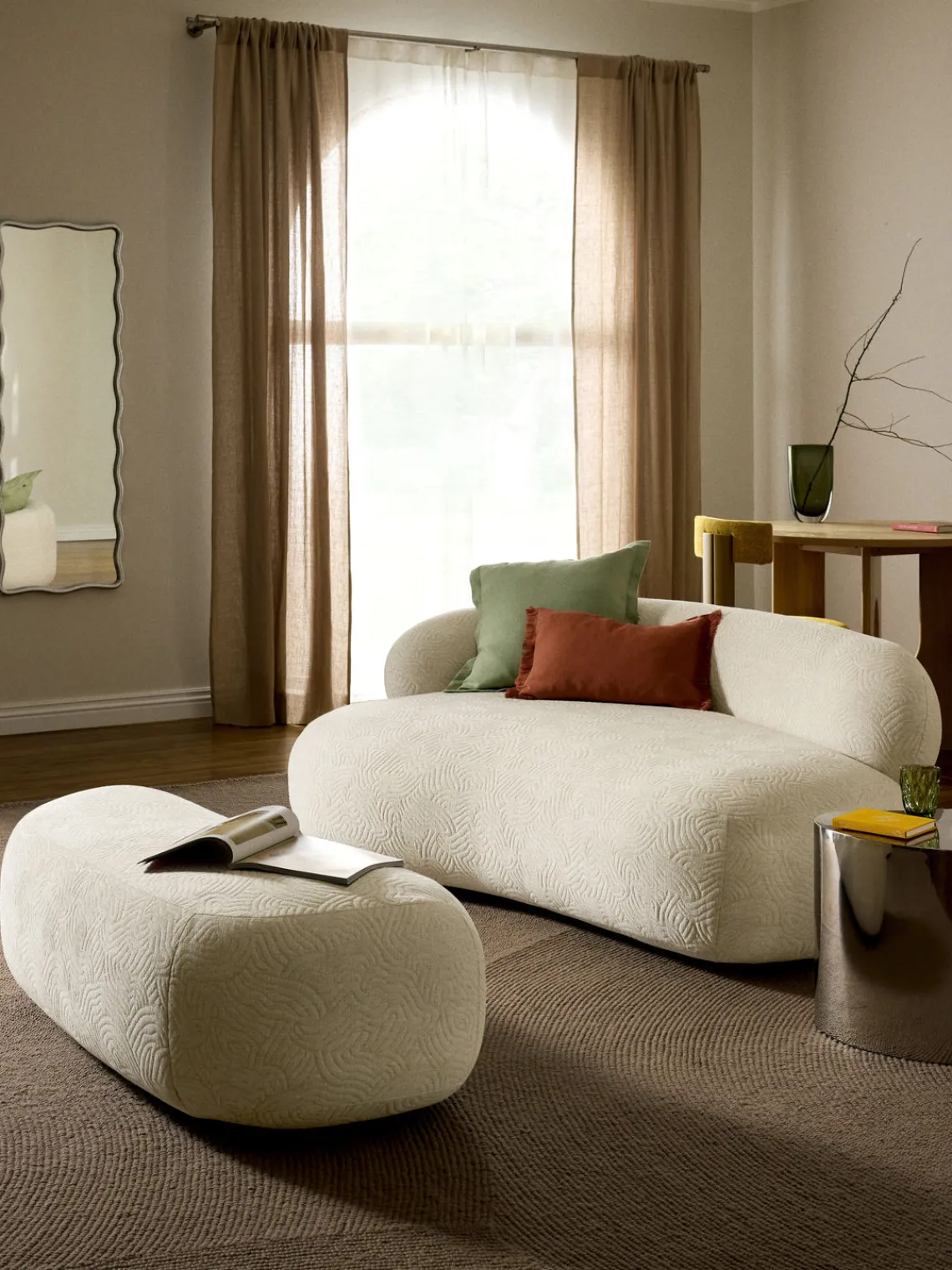 Hot Reposapiés puf grande Alba Reposapiés|Sofás