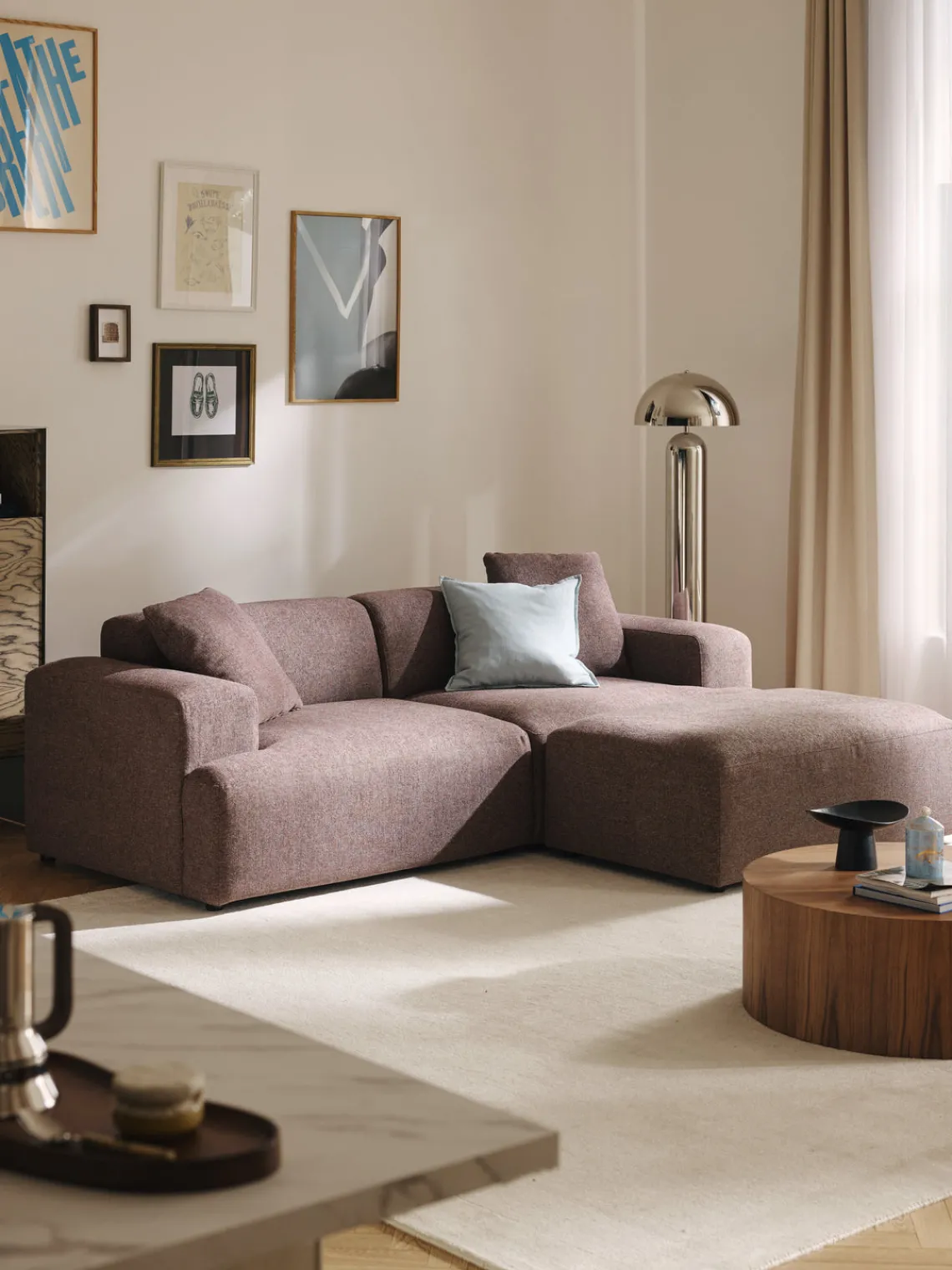 Clearance Reposapiés puf grande Melva, 116 x 72 cm Reposapiés|Sofás