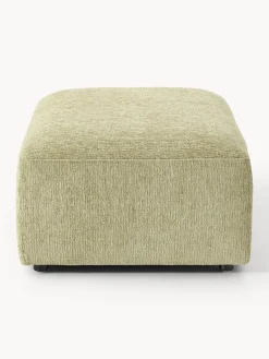 Reposapiés|Sofás></noscript>Westwing Collection Reposapiés puf grande Melva, 116 x 72 cm Tejido verde claro