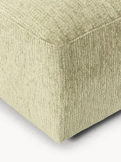 Reposapiés|Sofás></noscript>Westwing Collection Reposapiés puf grande Melva, 116 x 72 cm Tejido verde claro