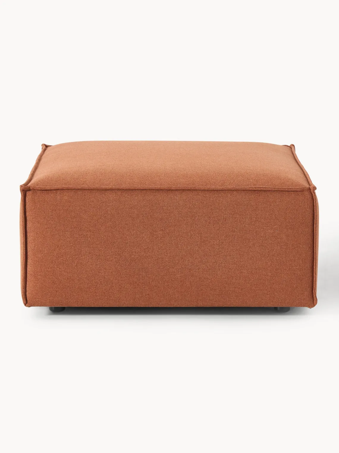 Reposapiés|Sofás>Westwing Collection Reposapiés puf Lennon Tejido terracota