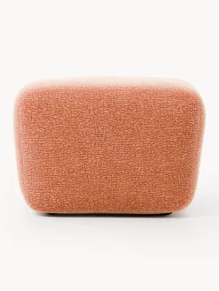 Reposapiés|Sofás></noscript>Westwing Collection Reposapiés puf Wolke Tejido terracota, texturizado y aterciopelado