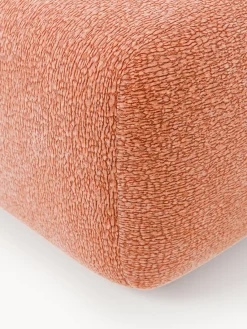 Reposapiés|Sofás></noscript>Westwing Collection Reposapiés puf Wolke Tejido terracota, texturizado y aterciopelado
