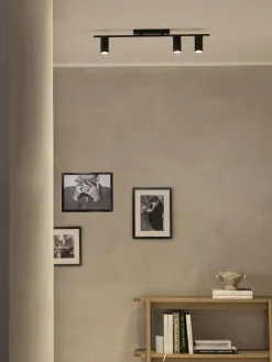 Plafones|Lámparas De Techo>Westwing Collection Riel grande Cassandra Negro