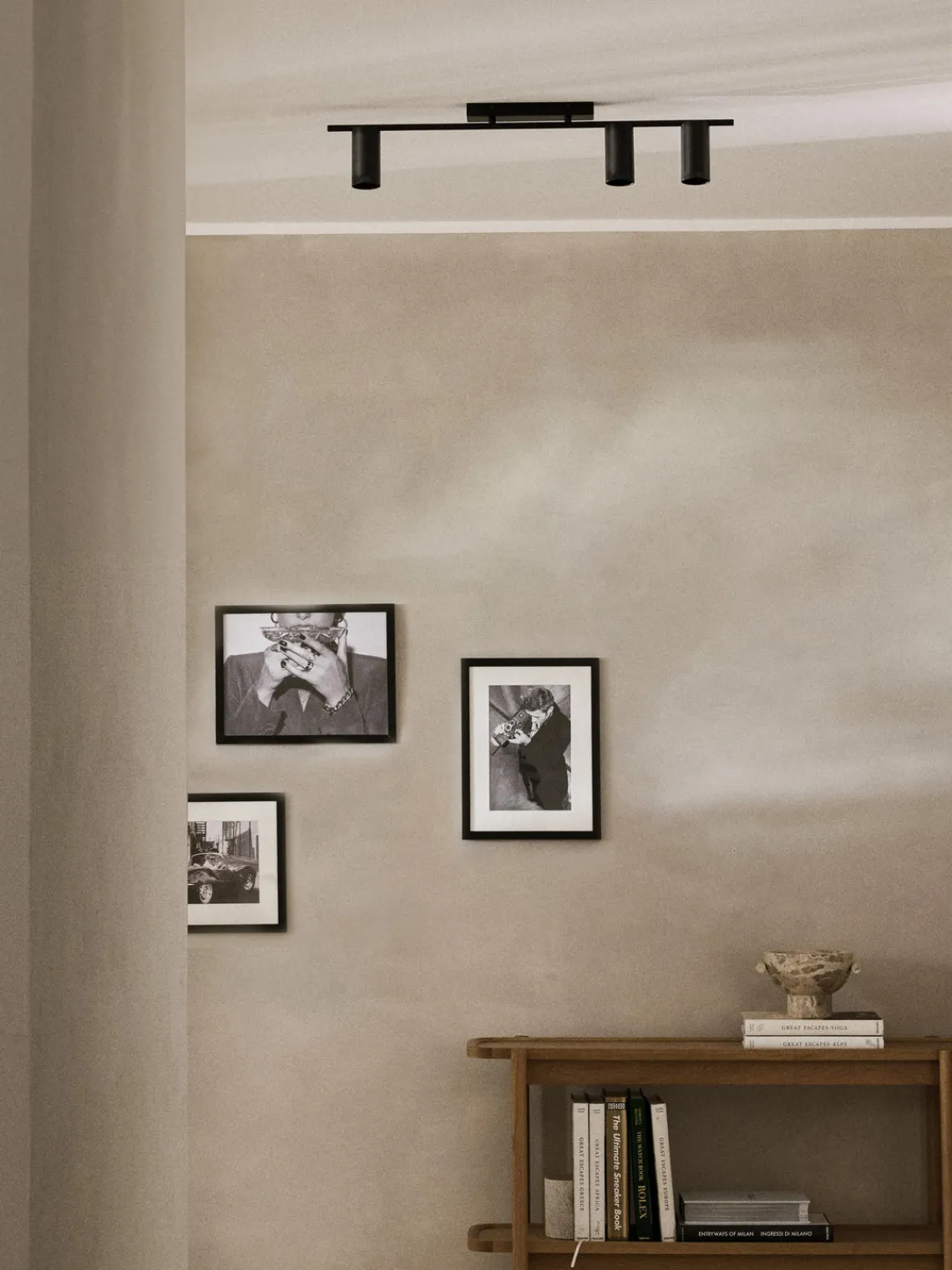 Plafones|Lámparas De Techo>Westwing Collection Riel grande Cassandra Negro