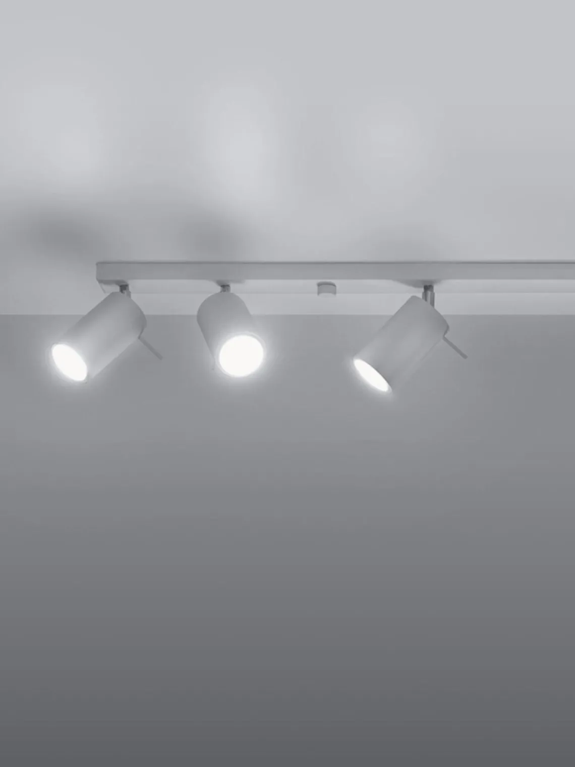 Plafones|Lámparas De Techo> Riel grande Etna Blanco