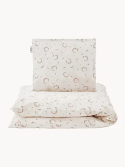 Decoración Infantil|Ropa De Cama Infantil>Kas Kopenhagen Ropa de cama infantil de satén Wreath Motivo de corona floral