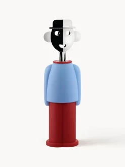 Artículos De Cocina|Accesorios De Bar>ALESSI Sacacorchos Alessandro M. Azul claro, rojo óxido, plateado