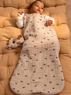 Nidos De Colecho Y Sacos Para Dormir|Nidos De Colecho Y Sacos Para Dormir>Liewood Saco de dormir para bebé de algodón ecológico Flora Blanco Off White, gris