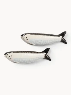 Molinillos De Especias|Molinillos De Especias>&k Amsterdam Salero y pimentero artesanales de dolomita Sardine, 2 uds.