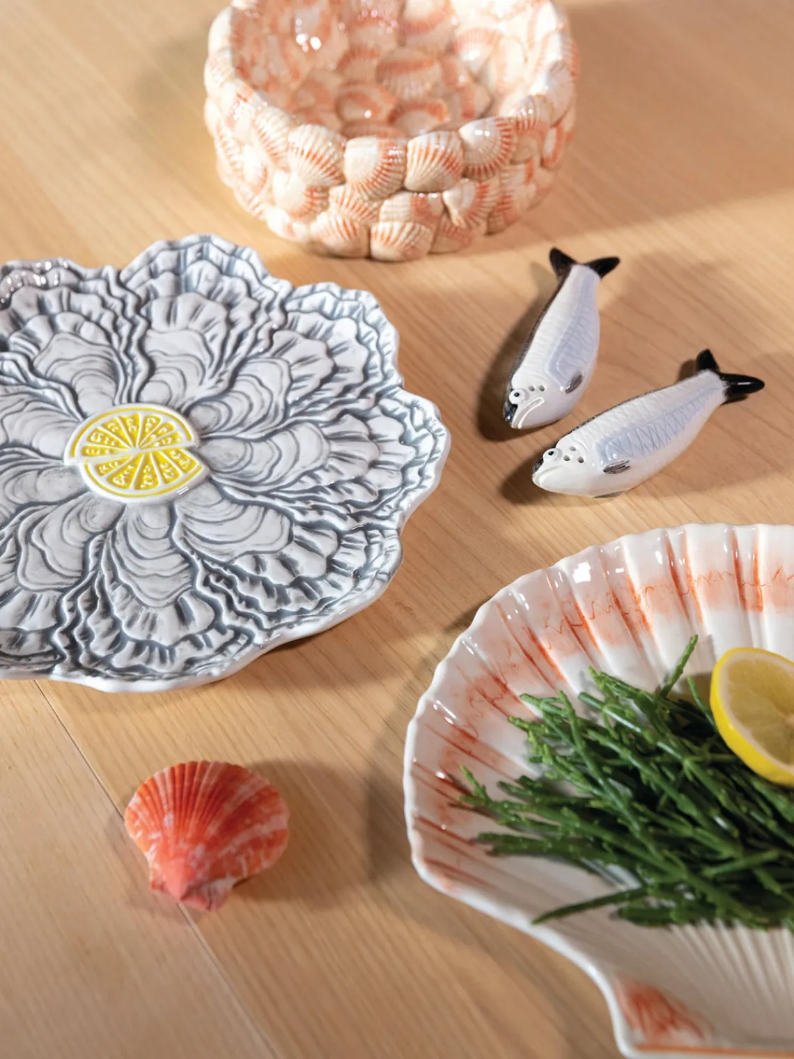 Molinillos De Especias|Molinillos De Especias>&k Amsterdam Salero y pimentero artesanales de dolomita Sardine, 2 uds.